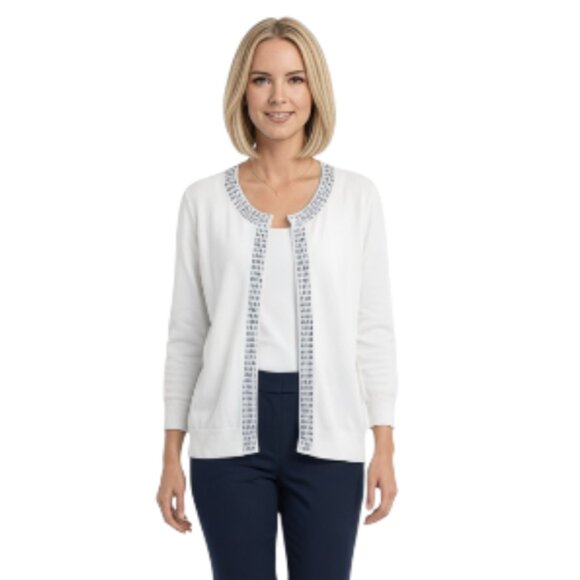 Sapphire Star Sweaters - Sapphire Star Medium Embroidered Cardigan